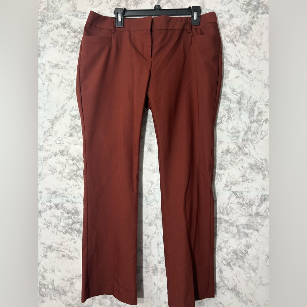 Express Rust-Colored Columnist Pants - image 1